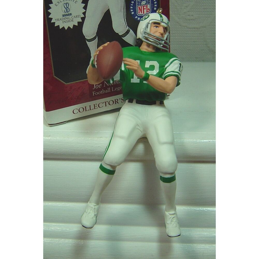 HALLMARK ORNAMENT JOE NAMATH #3 IN FOOTBALL LEGENDS SERIES--1997 - Picture 2 of 4